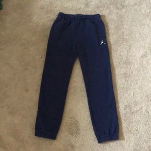 Blue sweatpants